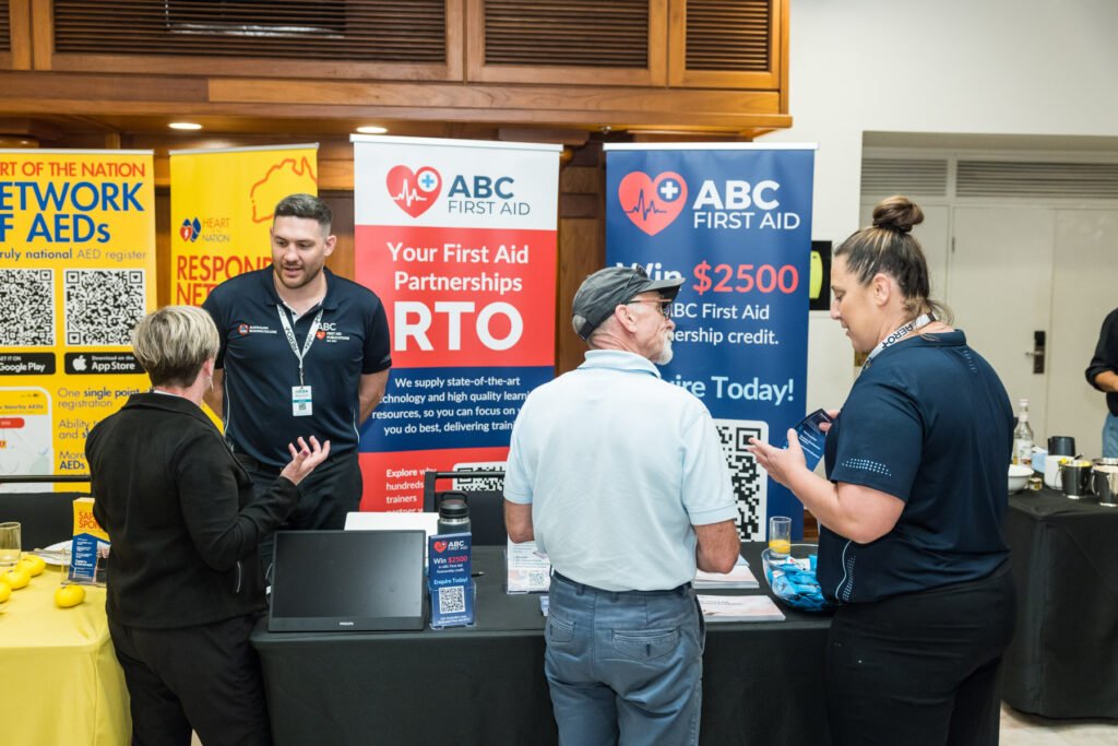 ABC First Aid talking to first aid training partners